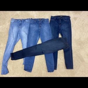 4 Pair of Fashion Nova High Waist Jeans 👖